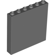 Lego kostka (kostička) 1x6x5, tmavě modro šedá (4251118)